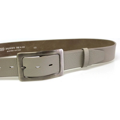 Penny Belts dámský kožený opasek 4251 šedý