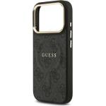 CG Mobile iPhone 17 Pro GUESS 4G CLASSIC LOGO Силиконов удароустойчив заден капак с кожен ефект за iPhone 17 Pro GUESS 4G CLASSIC LOGO Силиконов удароустойчив заден капак с кожен ефект, BLACK GUHMP17LP4MSEGCK (