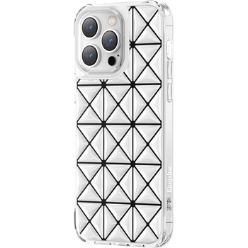 Kingxbar Кейс Kingxbar Miya Series за iPhone 14 Pro Max, черно-бял (6959003508232)