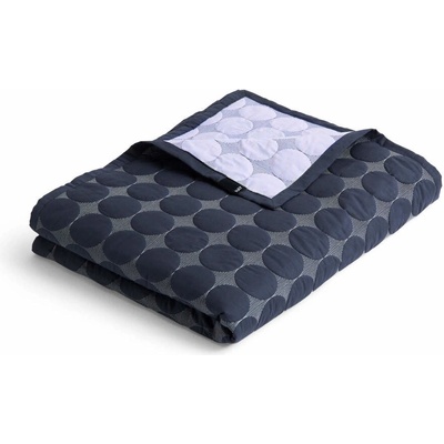 HAY Prikrývka Mega Dot Organic midnight blue 195x245