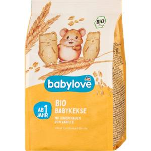 babylove Био бисквити с аромат на ванилия, 1+г, 125 g (1623842)
