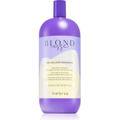 Inebrya BLONDesse No-Yellow Shampoo шампоан, неутрализиращ жълтите нюанси за руса и сива коса 1000ml