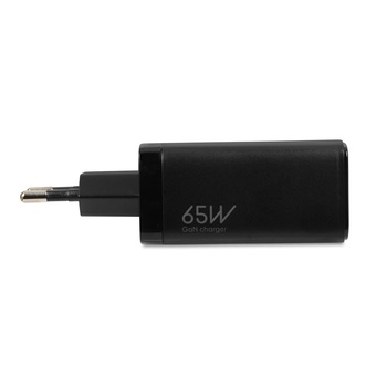 iBOX Зарядно с кабел, iBox C-65 Gan Pd65W, Черен (ILUC65B)