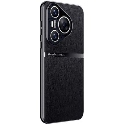 GKK Кожен Калъф за Huawei Pura 70, GKK Leather Case, Черен (5906601902083)