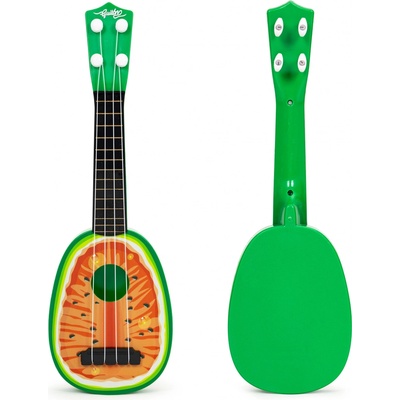 EcoToys Ukulele kytara pro děti čtyřstrunná vodní meloun