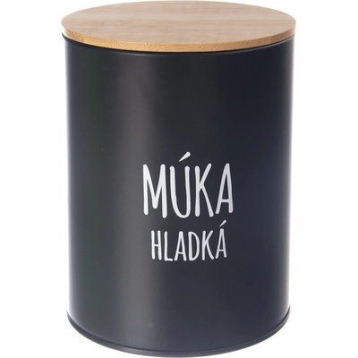 Orion Dóza Hladká mouka BLACK 13 cm 153693