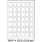 CDRmarket Самозалепващи етикети 25 x 33 mm, 42 етикета, A4, 100 листа (R0ECO.2068A)
