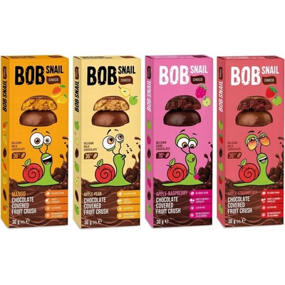 Eco Snack Bob Snail Choco bez přidaného cukru mango 30 g