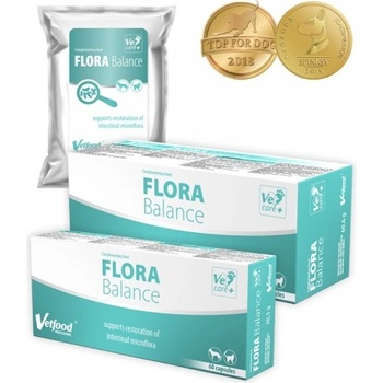 VetFood Flora Balance - пробиотик и пребиотик за кучета и котки, 60 капсули - Полша
