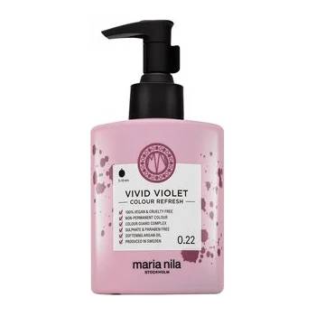 Maria Nila Colour Refresh подхранваща маска с цветни пигменти за коса с лилави нюанси Vivid Violet 300 ml