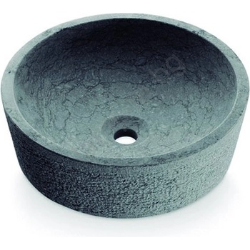 Bathco 00308 - Мивка за плот DUAL диаметър 40, 5 см, камък/сива (BO0015)