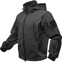 Bunda Rothco tactical s kapucí softshell černá