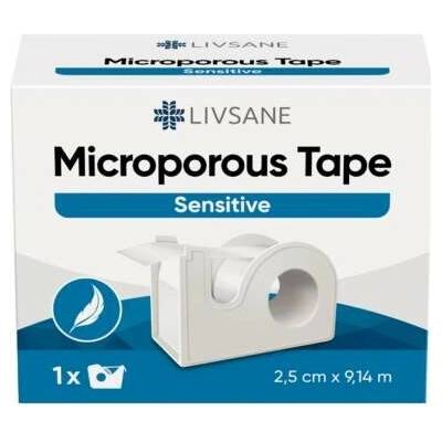 LIVSANE Mikroporézna páska Sensitive 2,5 cm x 9,14 m 1 ks