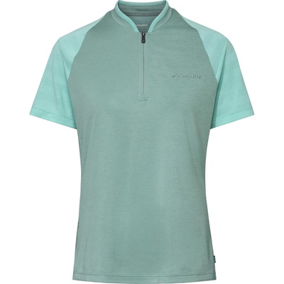 Vaude Дамска фланелка с къс ръкав за колоездене Vaude Women's Tamaro Half Zip Shirt IV Cycling jersey - Dusty Fern - размер 36 (EU) (156-2552-0611)