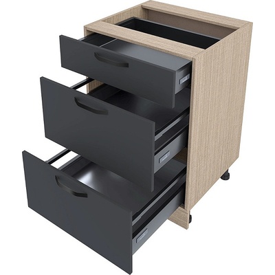 ИРИМ Долен кухненски шкаф Сити МФ-Карбон мат-11-54 60 см