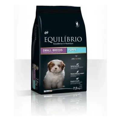 Equilibrio Puppy Small Breeds - Пълноценна храна за подрастващи кученца от дребни и мини породи 7.5 кг