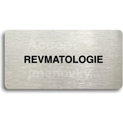 ACCEPT Piktogram REVMATOLOGIE - stříbrná tabulka - černý tisk bez rámečku