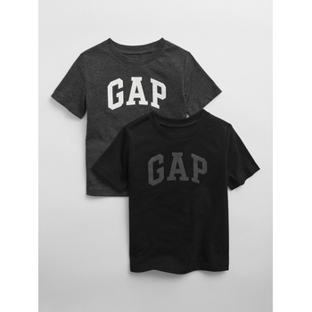 GAP Детски тениски с лого, 2 бр. GAP GAP | Cheren | Момчешки | 2 години