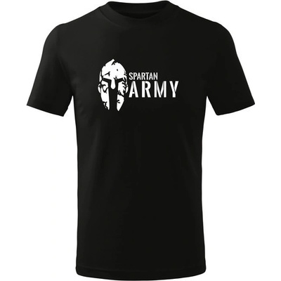Dragowa detské krátke tričko Spartan army čierna