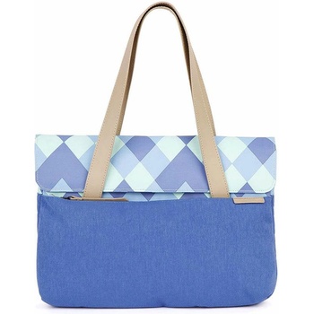 STM Дизайнерска ударо и водоустойчива чанта с дръжки за MacBook Pro 14 и преносими компютри до 14 инча - STM Grace Deluxe Laptop Sleeve (светлосин) (stm-114-107M-19)