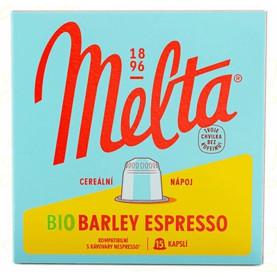 MELTA BIO Barley Espresso kapsle kompatibilní s Nespresso 15 ks