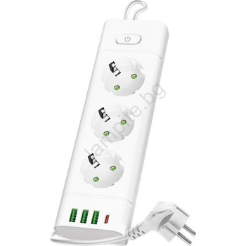 Kobi 3 Plug + 4 USB 3 m Switch (KB0583)