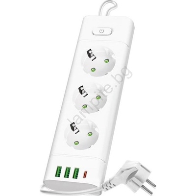 Kobi 3 Plug + 4 USB 3 m Switch (KB0583)