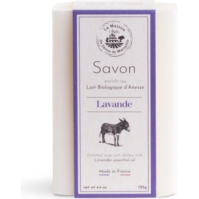 La Maison du Savon de Marseille Mýdlo s oslím mlékem DUO Lavande/Lait d´anesse (Levandule/Oslí mléko) 125 g