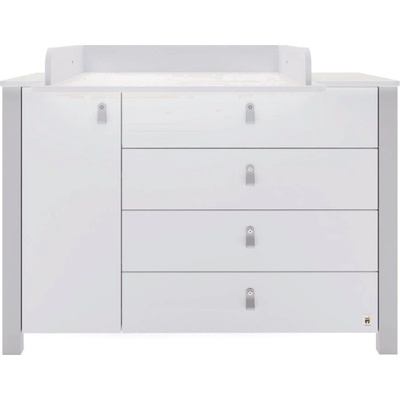 YappyKids Prebaľovacia komoda YappyÉtude II s nadstavcom 120cm, modrosivá