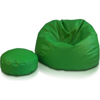Ecopuf EF1012 Sedací vak ECOPUF SAKWA M ekokoža E9 Zelená