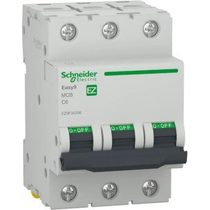 Schneider Electric Автоматичен Прекъсвач Easy9 3P/6A 6kAC (EZ9F35306)