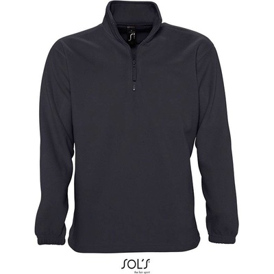 Sol's Ness Fleecová mikina s 1/2 zipsom sivá ch.