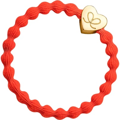By Eloise London Gold Heart Ластик за коса за жени цвят Warm Orange