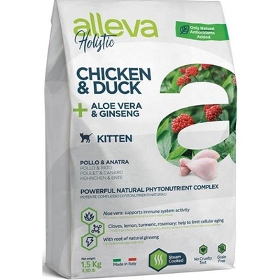 Alleva HOLISTIC cat kitten chicken duck aloe vera 1,5 kg