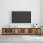 vidaXL ТВ Единици 240 x 35 x 41 см Старо дърво (3402488)