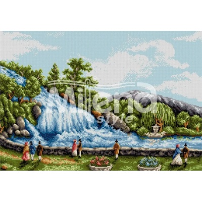 Milena Style Неаполитански пейзаж - гоблен със схема конци dmc 1: 1
