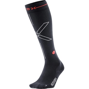 STOX Energy Socks Дамски спортни чорапи STOX Energy Socks Women's Recovery Socks Sports socks - Charcoal / Red Fluo - размер 40-42 (EU) (207-2119-0113)