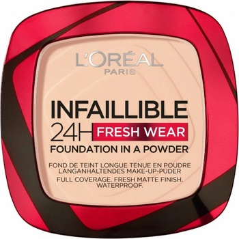 L'Oréal Paris Infallible 24H Fresh Wear Foundation In A Powder make-up 180 Rose Sand 9 g