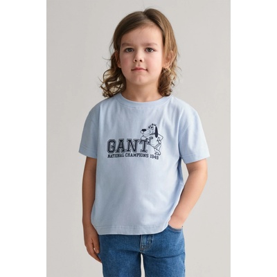 Gant Dog Print T-shirt Fresh Blue