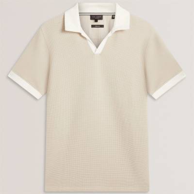 Ted Baker Блуза с яка Ted Baker Men's Short Sleeve Polo Shirt - Ecru
