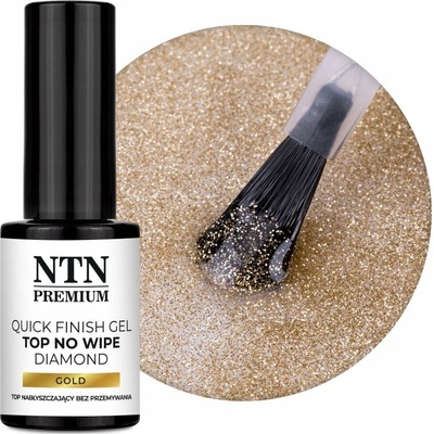 Hybridní Top NTN 7g Top Quick Finish Gel Diamond Bez Výpotku Zlatý