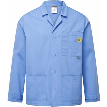 Portwest AS18 Antistatická ESD laboratórna bunda modrá hamilton