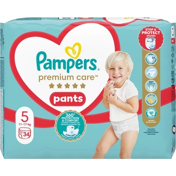 Pampers Памперс Премиум пелени, размер 5, 34 бр