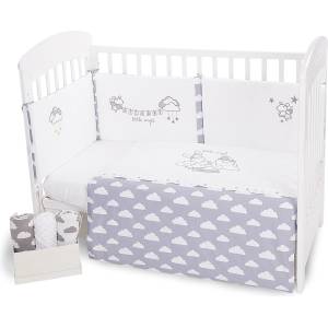 KikkaBoo Бебешки спален комплект Kikkaboo - Little Angel Clouds, EU style, 70 х 140 сm, 2 части (41101020008)