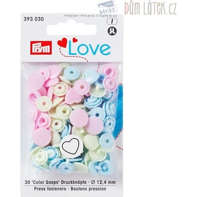 Patentky Prym Love plastová srdiečka