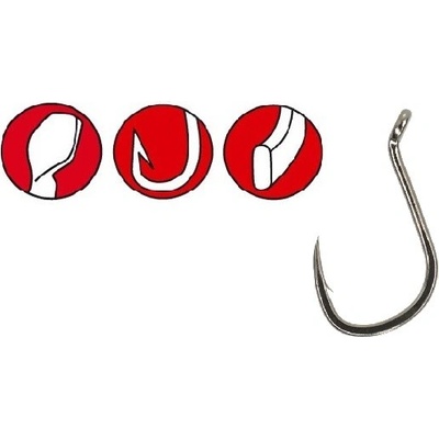 Gamakatsu Power carp hair rigger NS black vel.14 10 ks