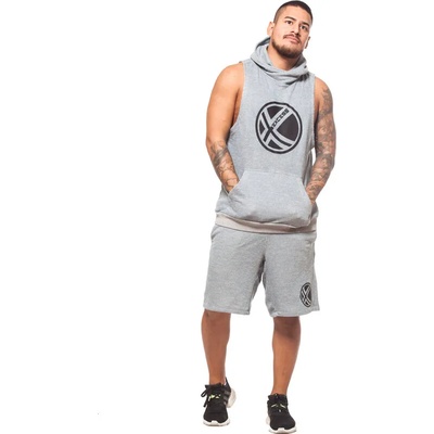 Excess Мъжки комплект Excess Gray елек и къси панталони (EX-21891)