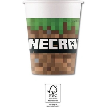 Procos Хартиени чаши Майнкрафт 200 ml 8 бр