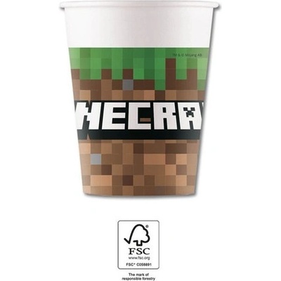 Procos Хартиени чаши Майнкрафт 200 ml 8 бр