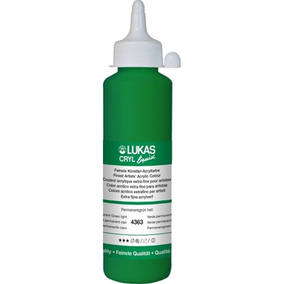 LUKAS Cryl Liquid АКРИЛНА боя Permanent Grenn Light 250 ml 1 бр (43630250)